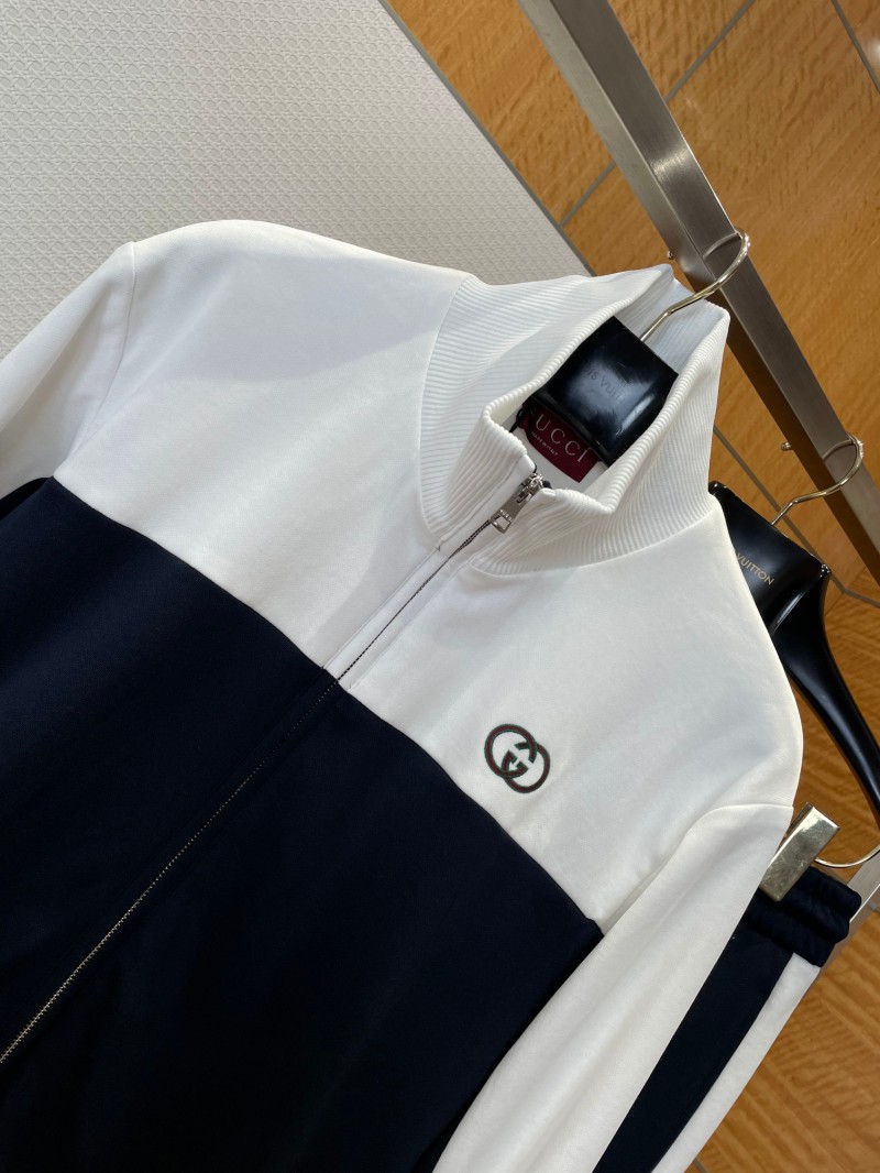 Gucci Embroidered Contrast Patchwork Stand Collar Jacket 3