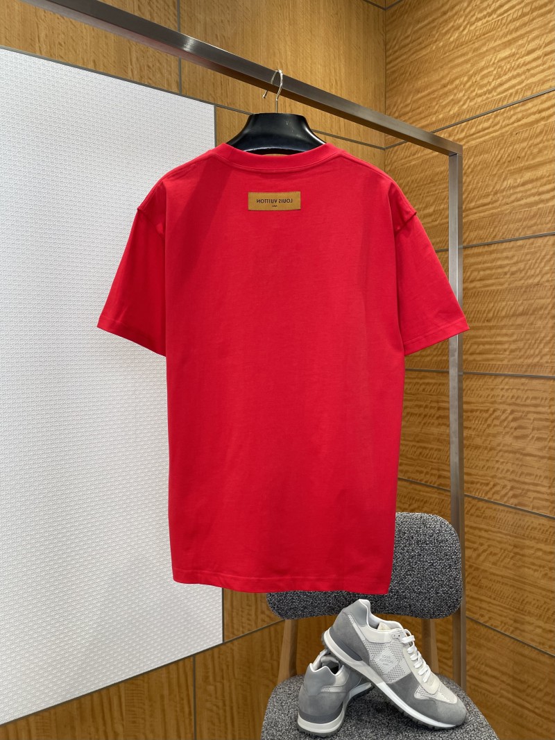 LV Embossed Crew Neck Short-Sleeve T-Shirt 1
