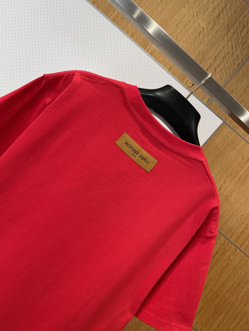 LV Embossed Crew Neck Short-Sleeve T-Shirt 5