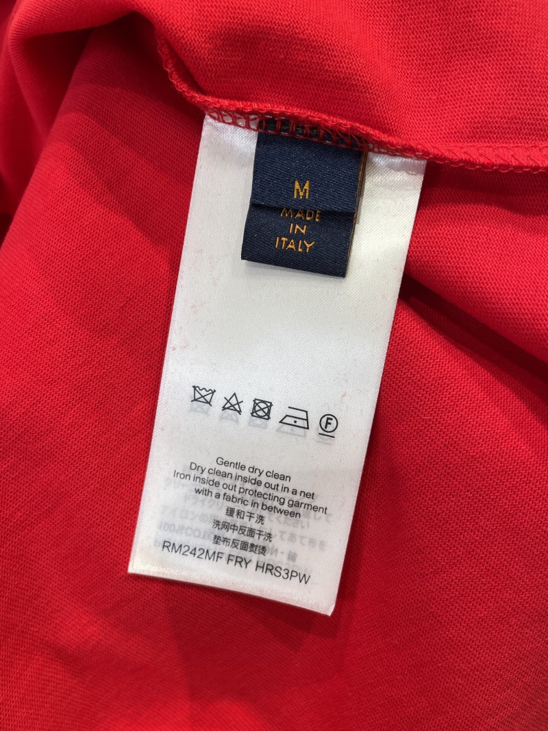 LV Embossed Crew Neck Short-Sleeve T-Shirt 8
