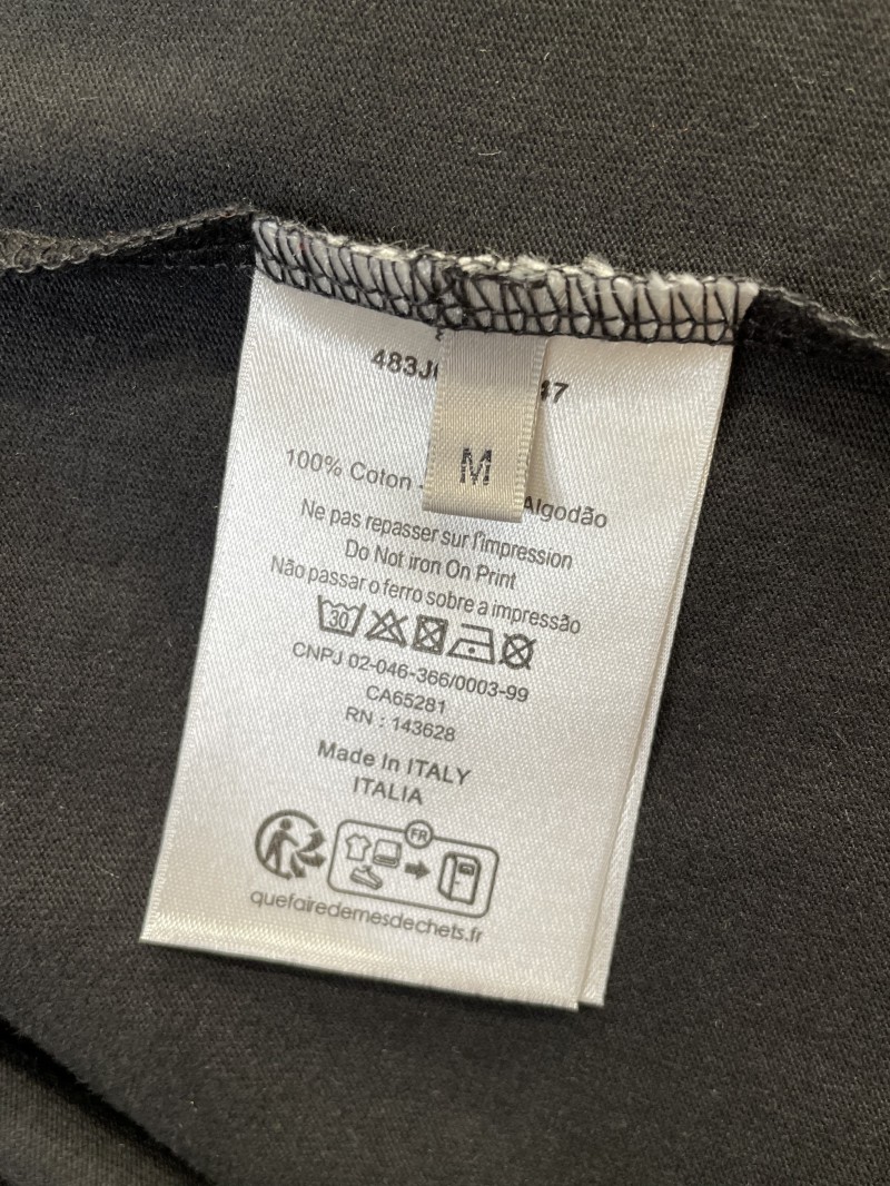 Dior Micro Logo Embroidered Crew Neck Short Sleeve T-Shirt 2 8
