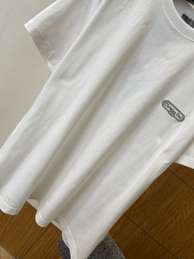 Dior Micro Logo Embroidered Crew Neck Short Sleeve T-Shirt 3 3