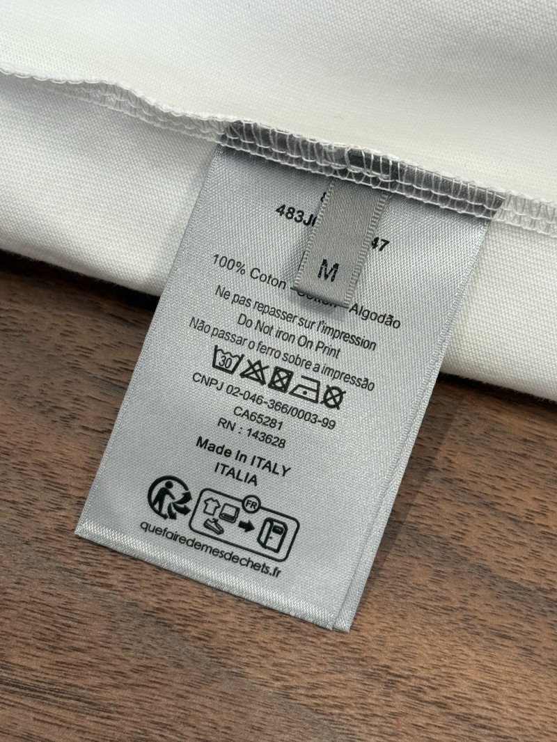Dior Micro Logo Embroidered Crew Neck Short Sleeve T-Shirt 3 8