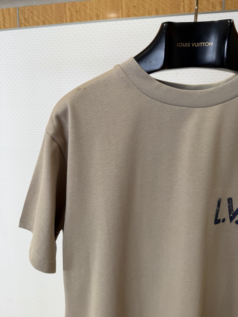 LV Micro Logo Embroidered Short-Sleeve T-Shirt 2