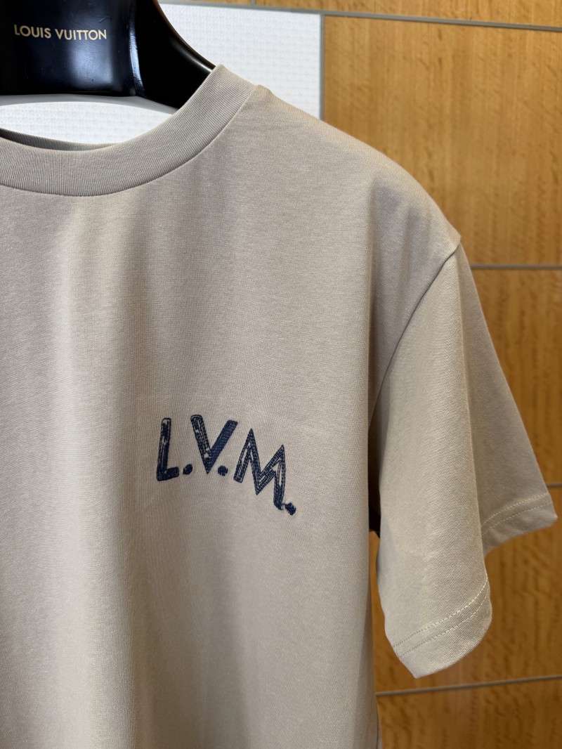 LV Micro Logo Embroidered Short-Sleeve T-Shirt 3