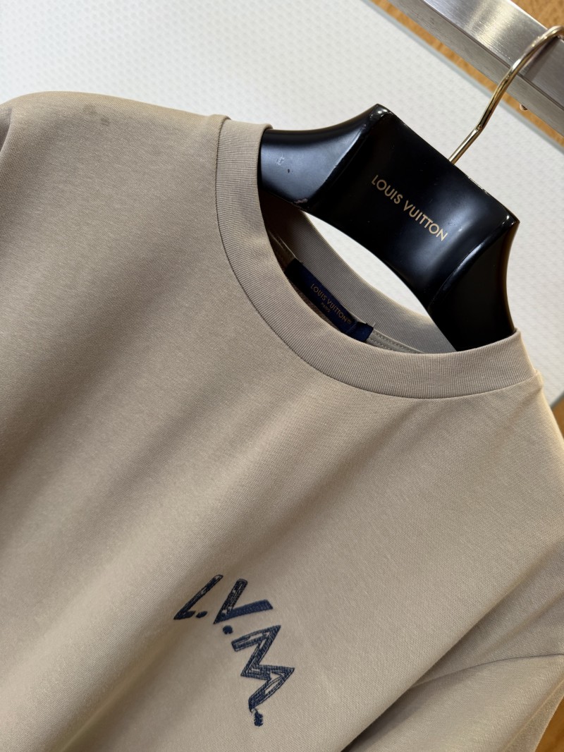 LV Micro Logo Embroidered Short-Sleeve T-Shirt 4