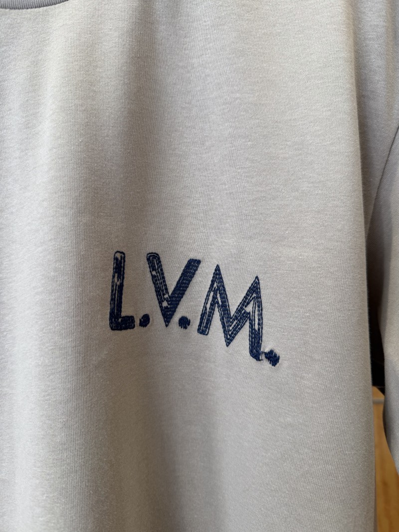 LV Micro Logo Embroidered Short-Sleeve T-Shirt 5