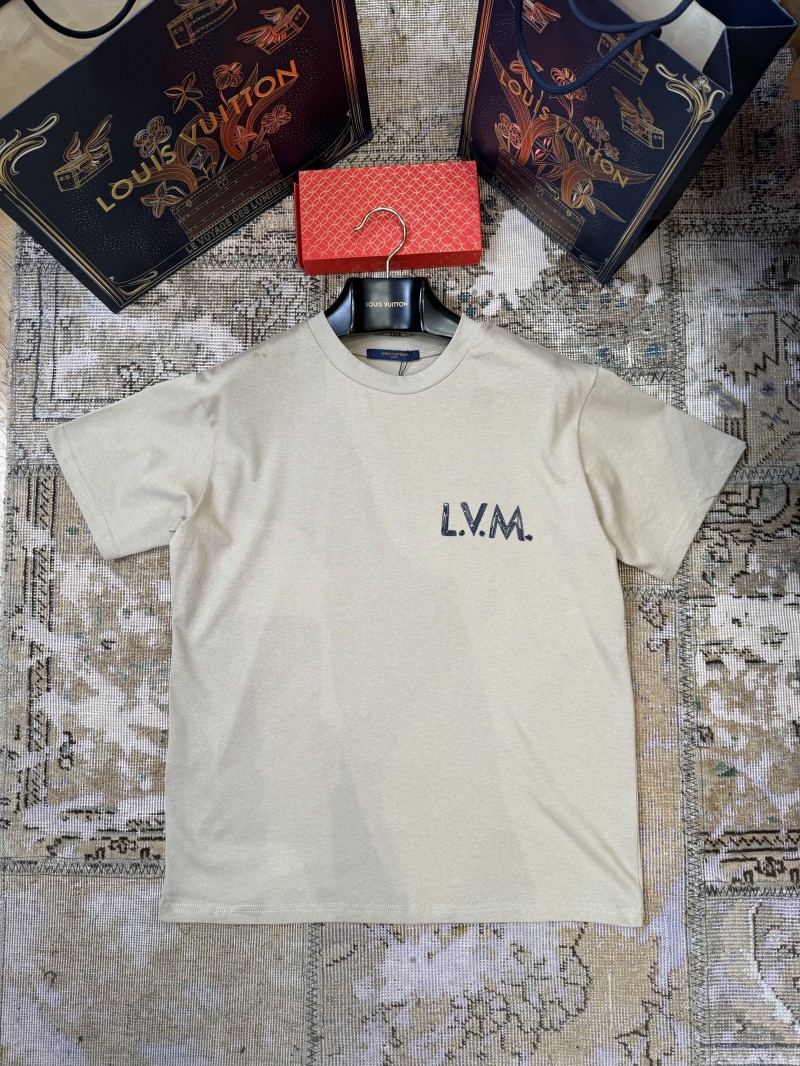 LV Micro Logo Embroidered Short-Sleeve T-Shirt 7