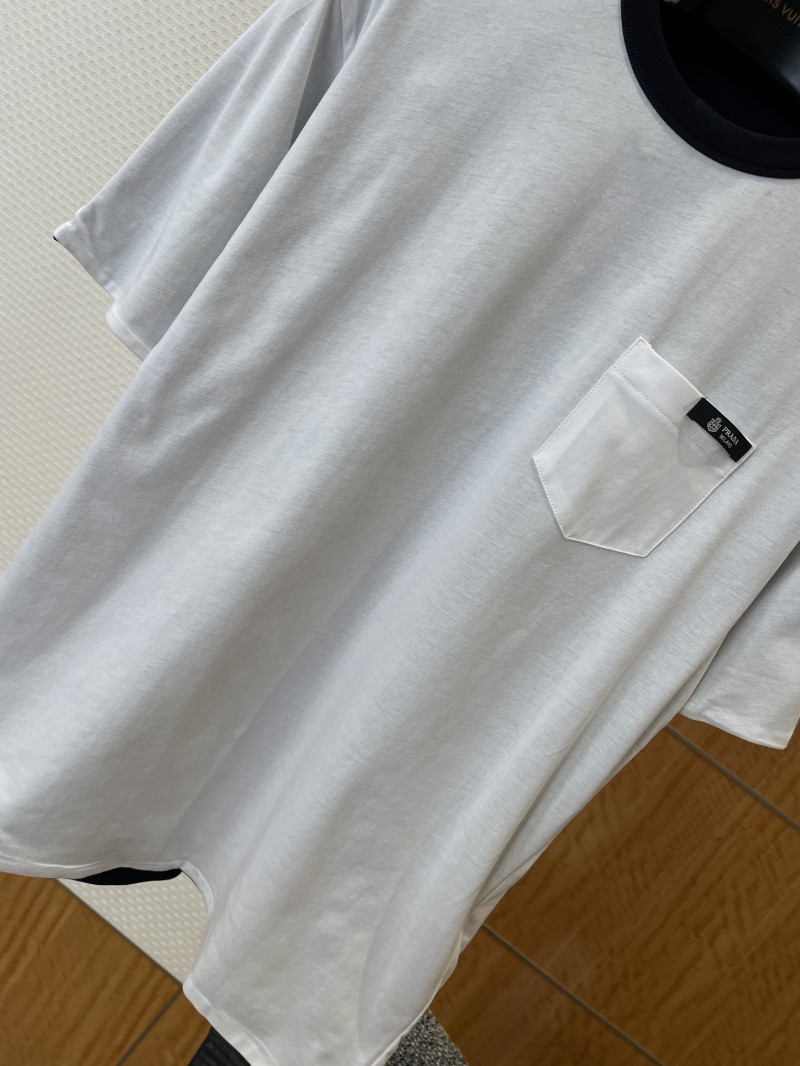 Prada Reversible Cotton Crew Neck Short-Sleeve T-Shirt 2 3