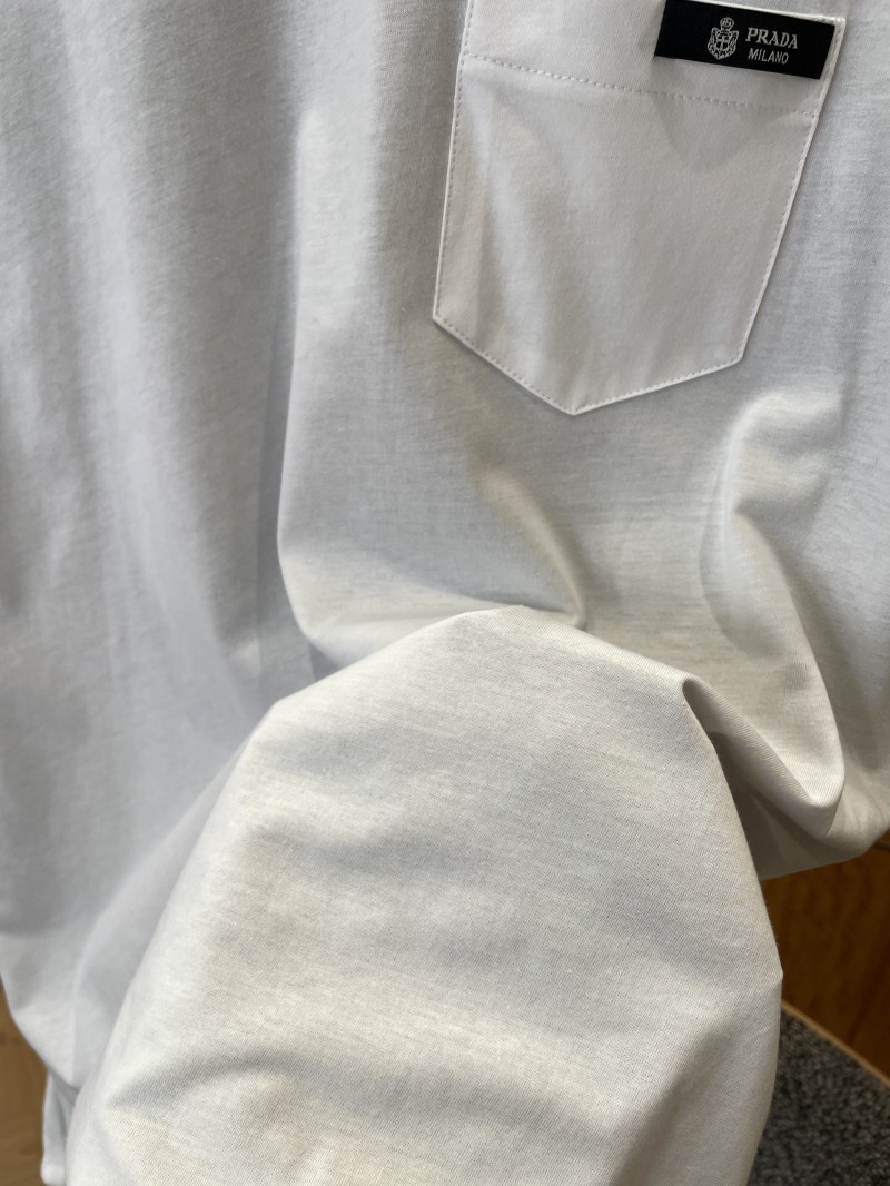 Prada Reversible Cotton Crew Neck Short-Sleeve T-Shirt 2 4