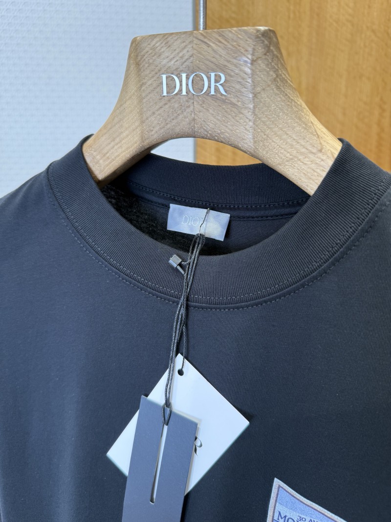 Dior Embroidered Jacquard Crew Neck Short-Sleeve T-Shirt 1 7