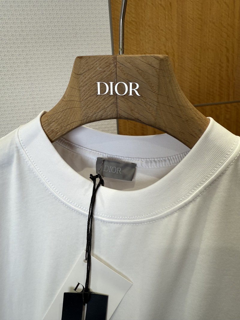Dior Embroidered Jacquard Crew Neck Short-Sleeve T-Shirt 2 7