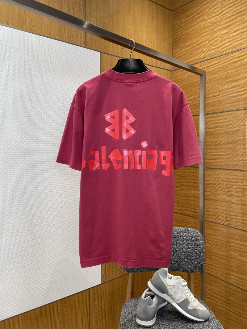 Balenciaga Tape Print Short-Sleeve T-Shirt 1