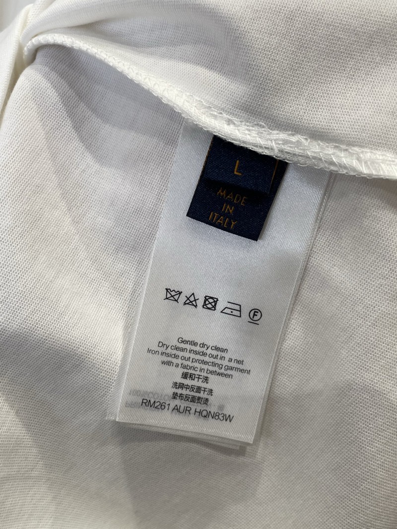 LV Animal Letter Embroidered Crew Neck Short-Sleeve T-Shirt 8