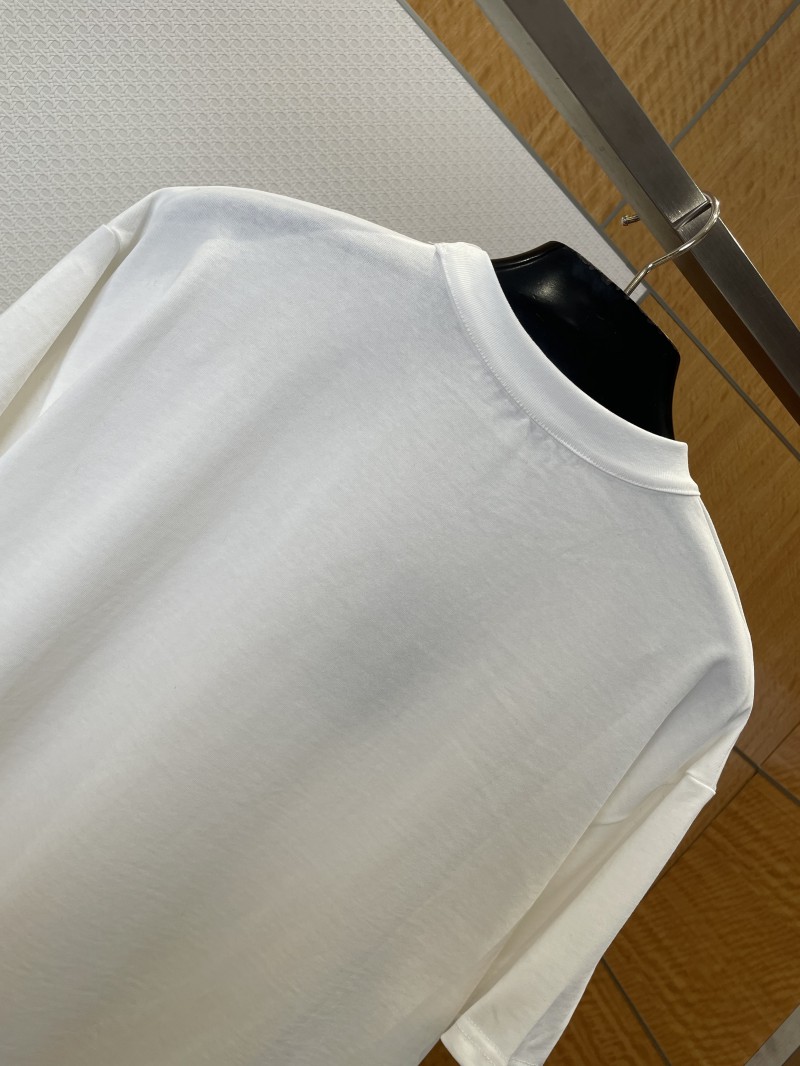 LV Snow Mountain Print Crew Neck Short-Sleeve T-Shirt 5