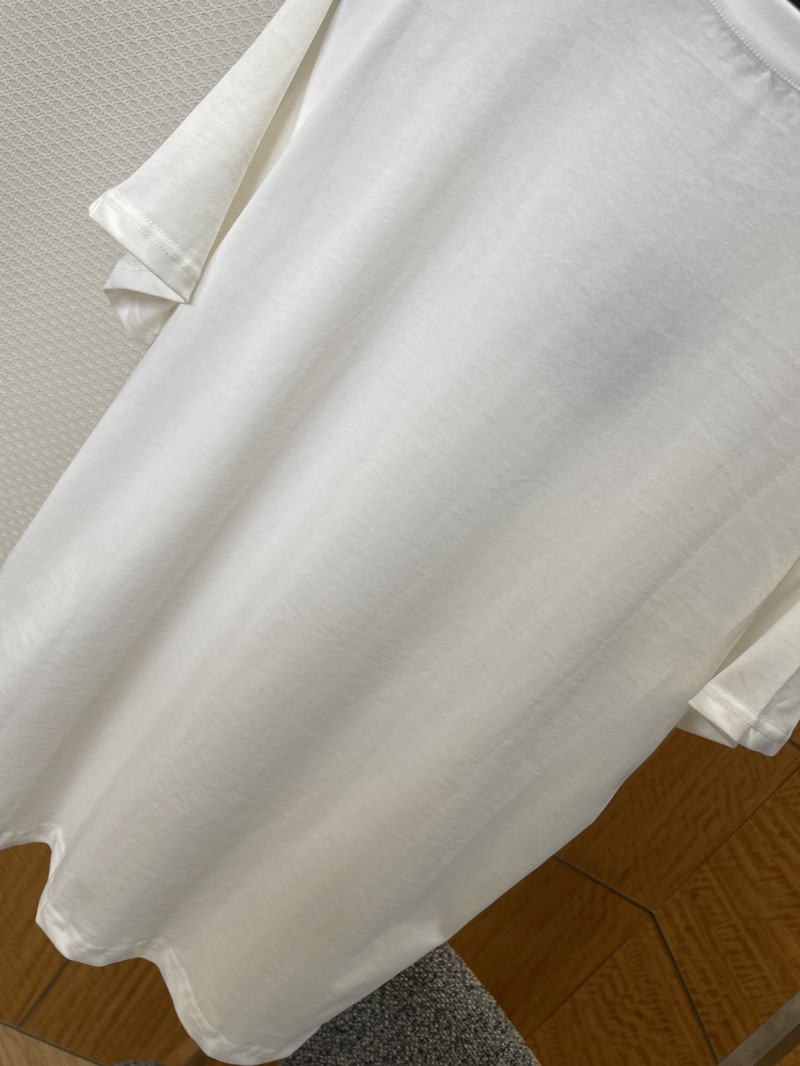 LV Snow Mountain Print Crew Neck Short-Sleeve T-Shirt 6