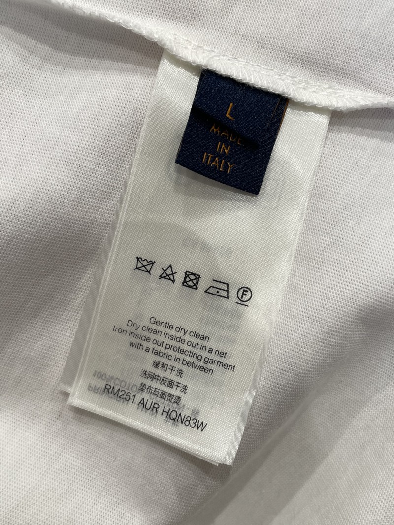 LV Snow Mountain Print Crew Neck Short-Sleeve T-Shirt 8