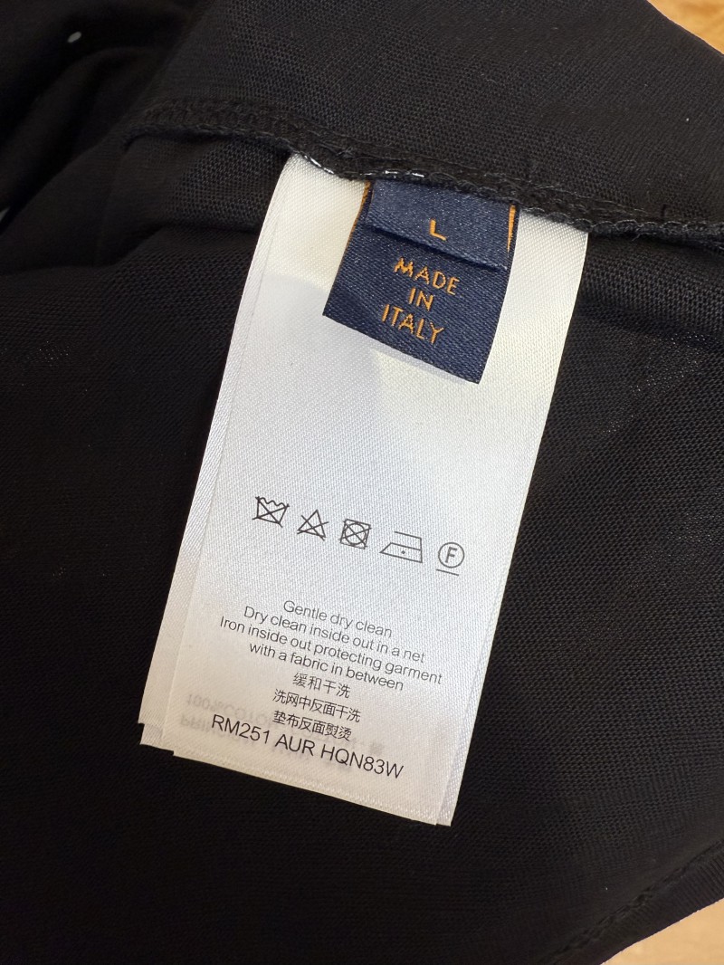LV Droplet Print Letter Crew Neck Short Sleeve T-Shirt 8