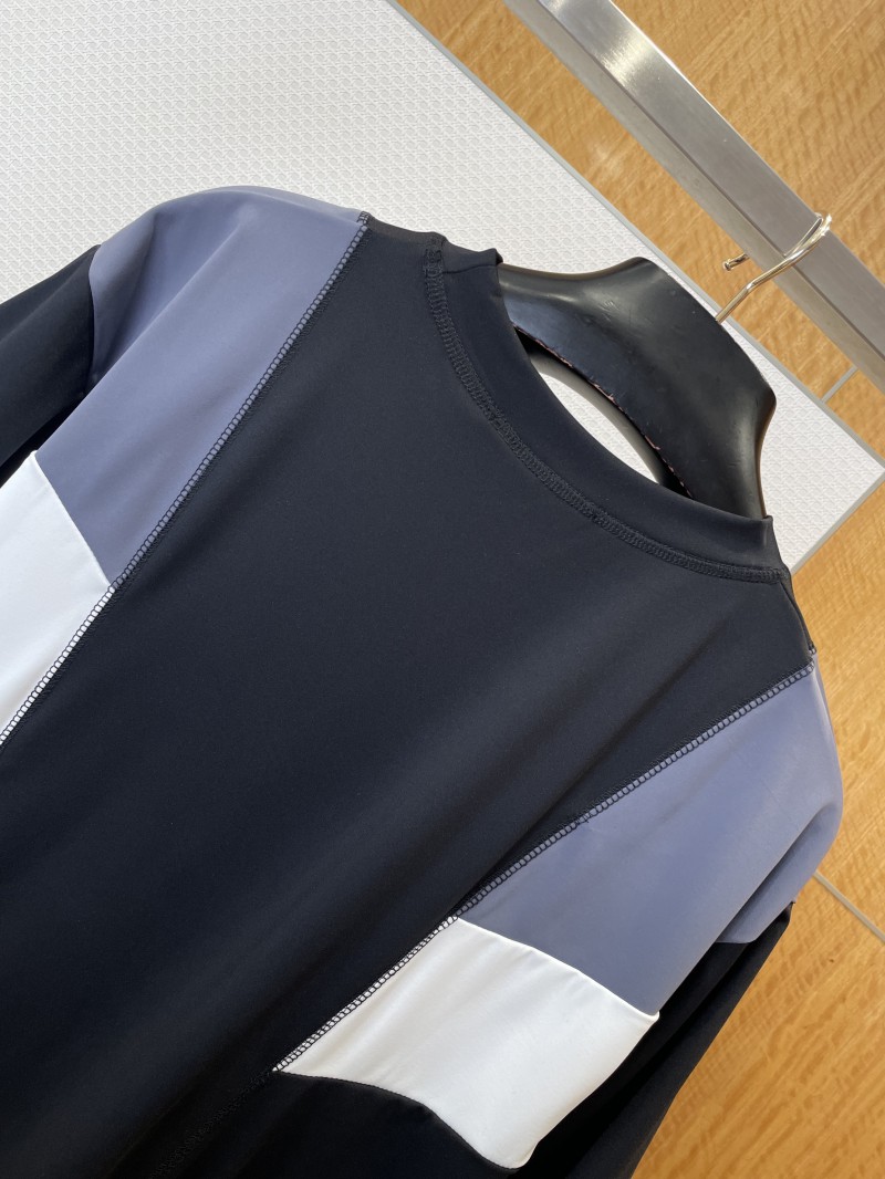 LV Color-Blocked Crew Neck Sports Short-Sleeve T-Shirt 5