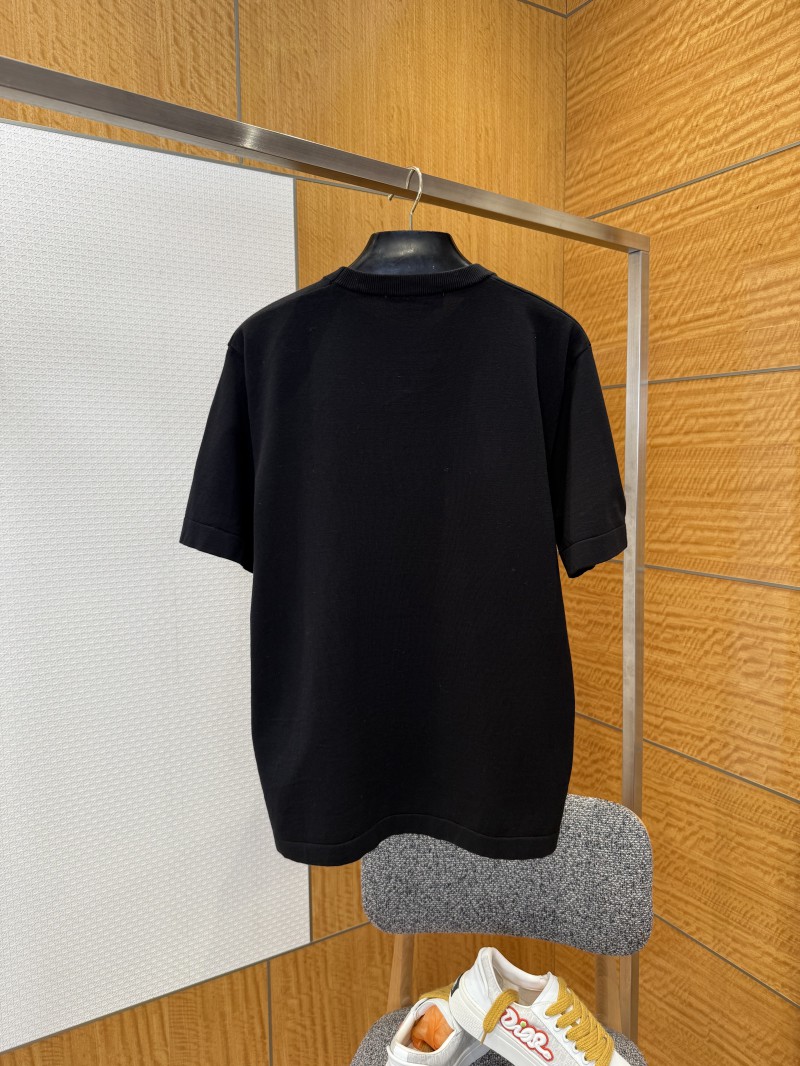 LV Mushroom Print Knit Short-Sleeve T-Shirt 1