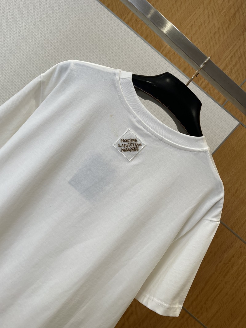 LV Sequined Letter Logo Short-Sleeve T-Shirt 1 5