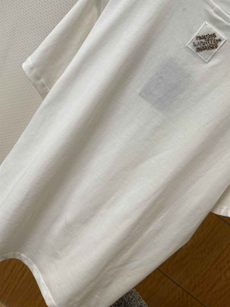 LV Sequined Letter Logo Short-Sleeve T-Shirt 1 6
