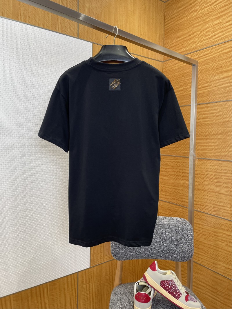 LV Sequined Letter Logo Short-Sleeve T-Shirt 2 1