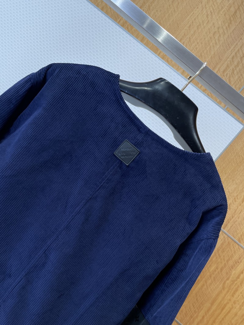 LV Pocket Leather Label V-Neck Cardigan Jacket 5