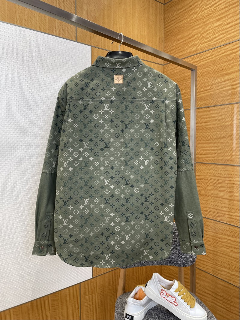 LV Full Print Jacquard Denim Shirt 1