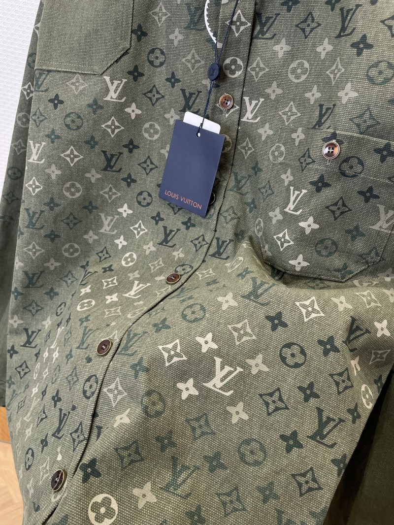 LV Full Print Jacquard Denim Shirt 3