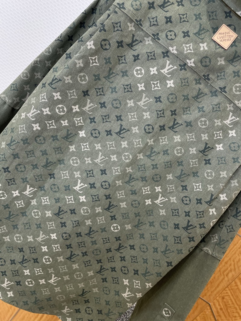 LV Full Print Jacquard Denim Shirt 6