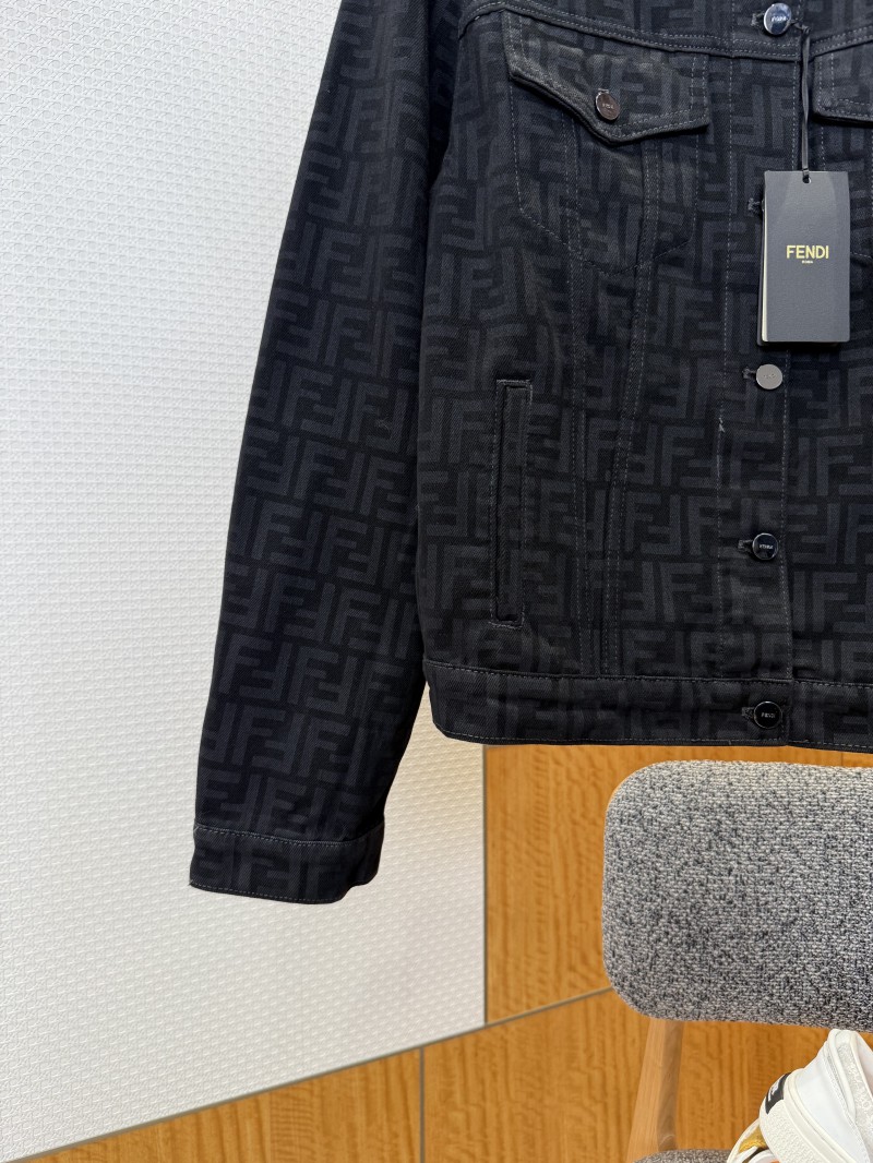 Fendi All-Over Print Denim Jacket 4