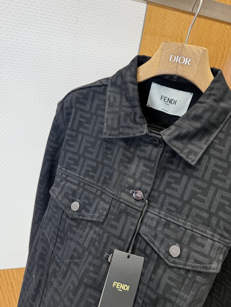 Fendi All-Over Print Denim Jacket 5