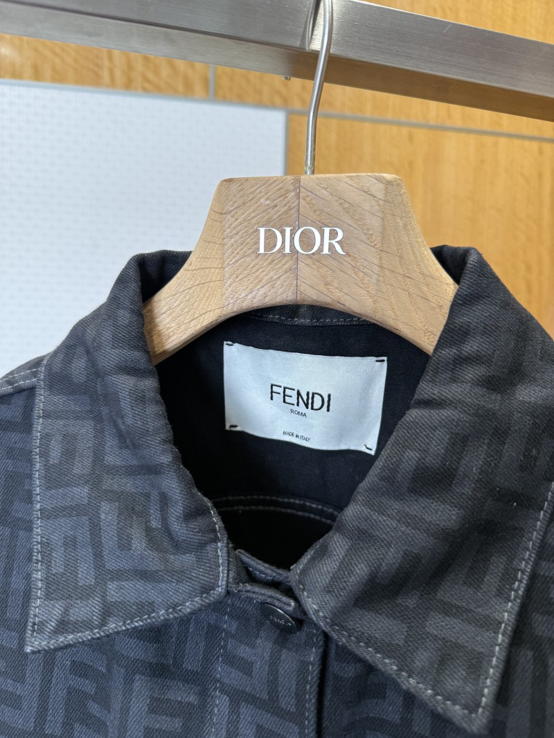 Fendi All-Over Print Denim Jacket 6