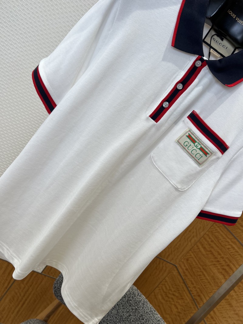 Gucci Branded Label Pocket Trim Short-Sleeve Polo Shirt 1 3