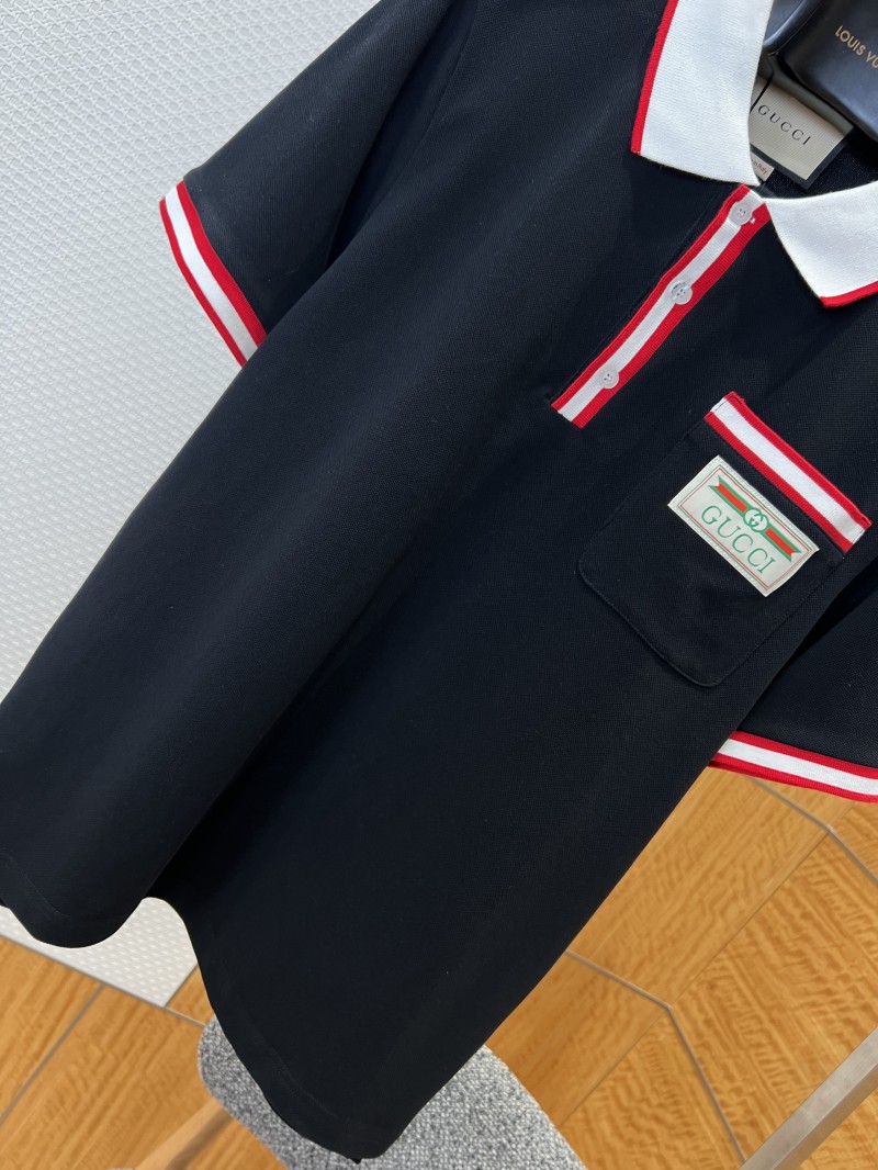 Gucci Branded Label Pocket Trim Short-Sleeve Polo Shirt 2 3