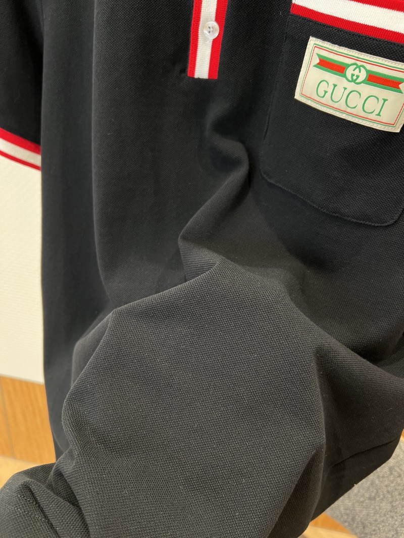 Gucci Branded Label Pocket Trim Short-Sleeve Polo Shirt 2 4