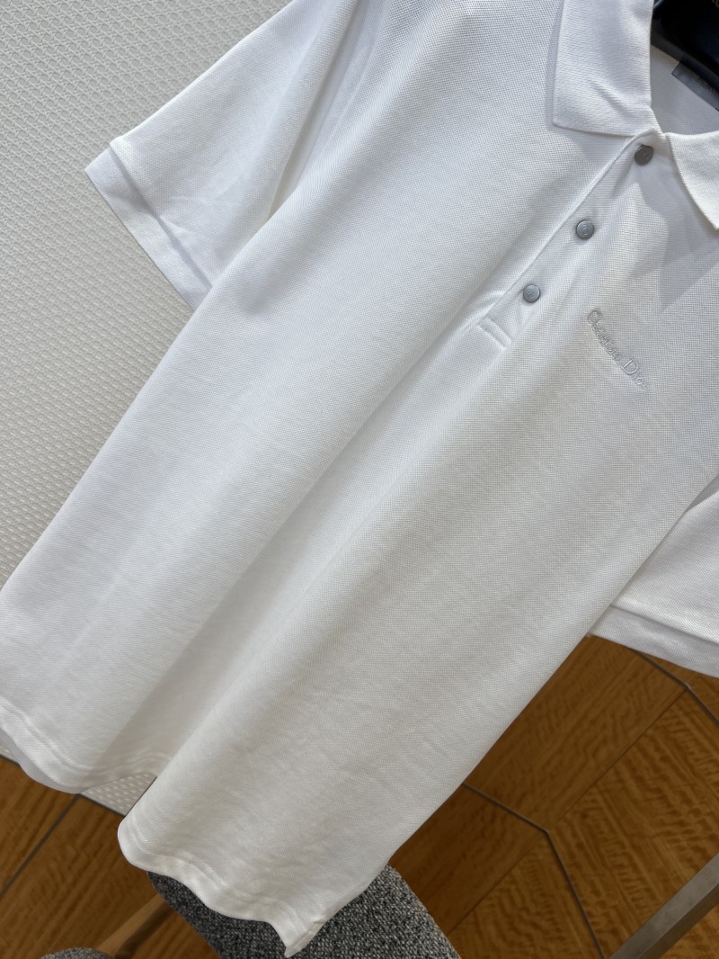 Dior Embroidered Logo Short-Sleeve Polo Shirt 1 3