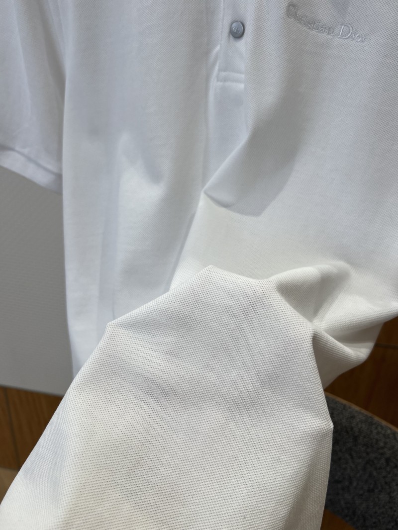 Dior Embroidered Logo Short-Sleeve Polo Shirt 1 4