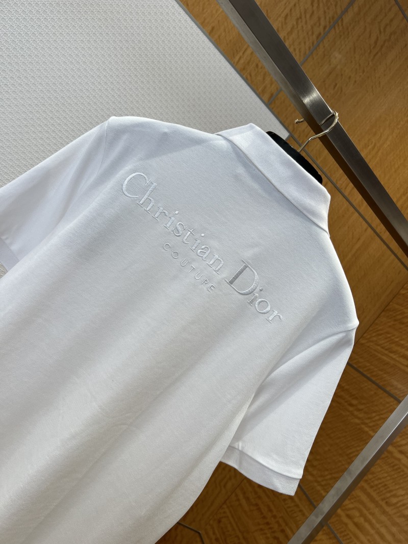 Dior Embroidered Logo Short-Sleeve Polo Shirt 1 5