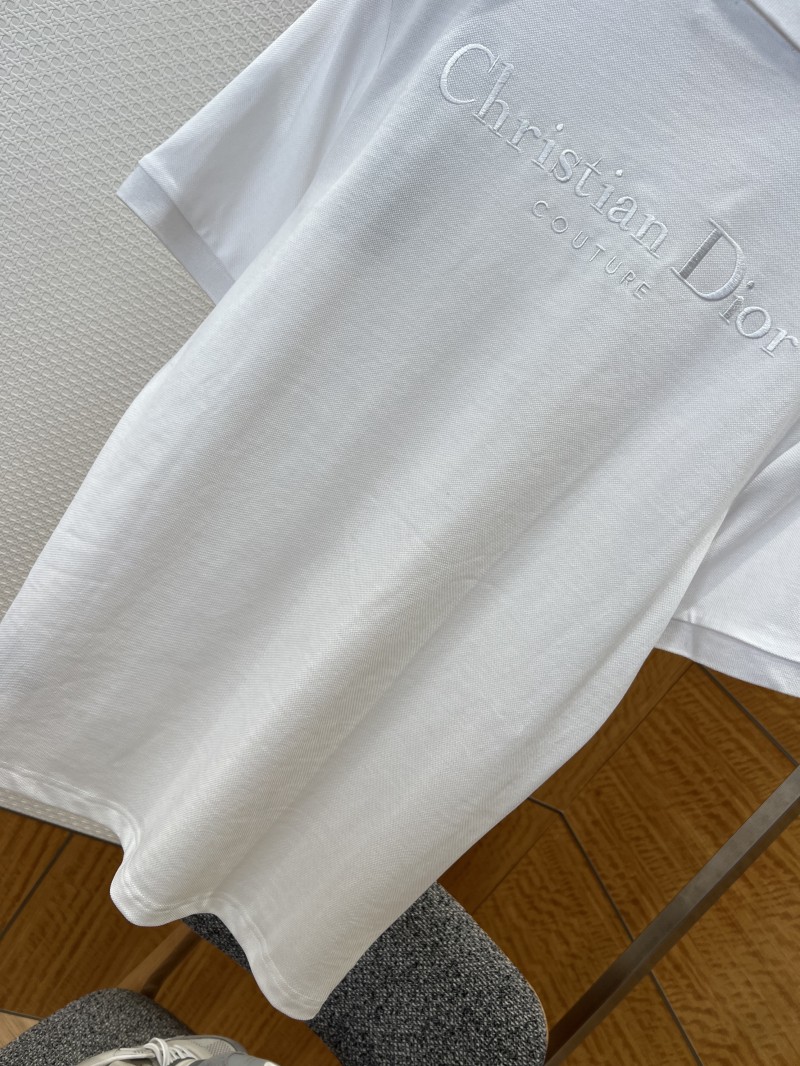 Dior Embroidered Logo Short-Sleeve Polo Shirt 1 6