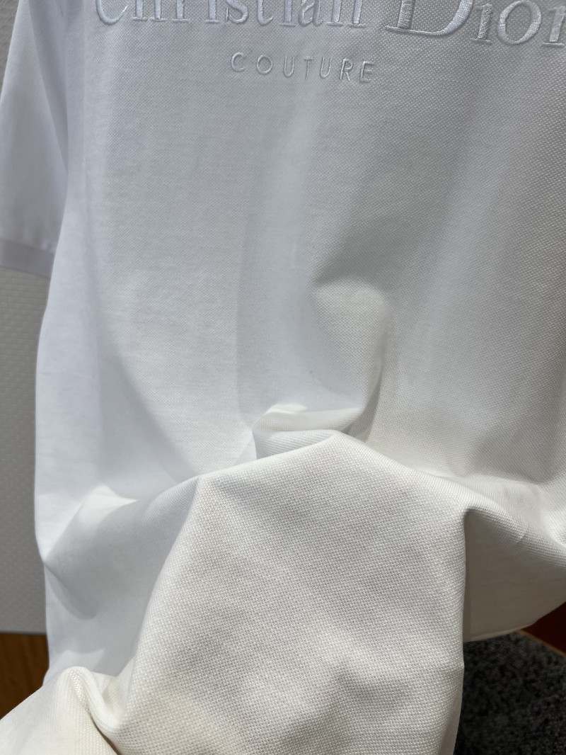 Dior Embroidered Logo Short-Sleeve Polo Shirt 1 7