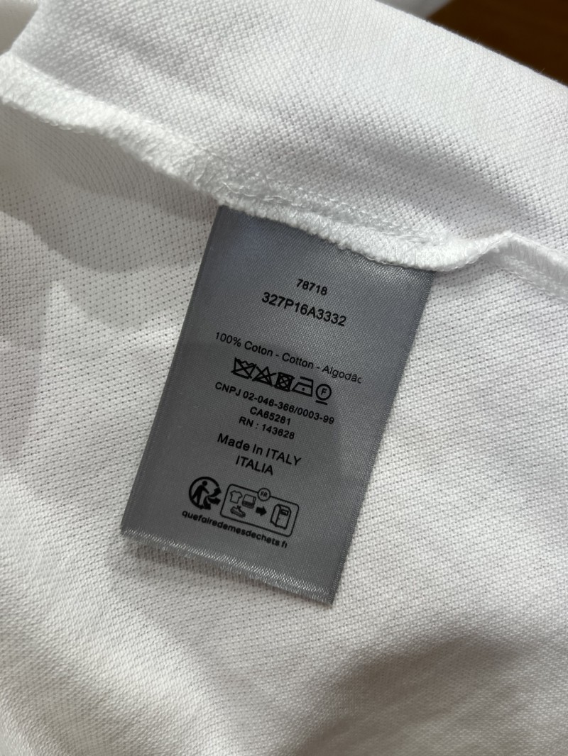 Dior Embroidered Logo Short-Sleeve Polo Shirt 1 8