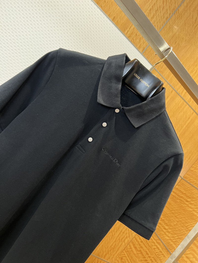 Dior Embroidered Logo Short-Sleeve Polo Shirt 2 2