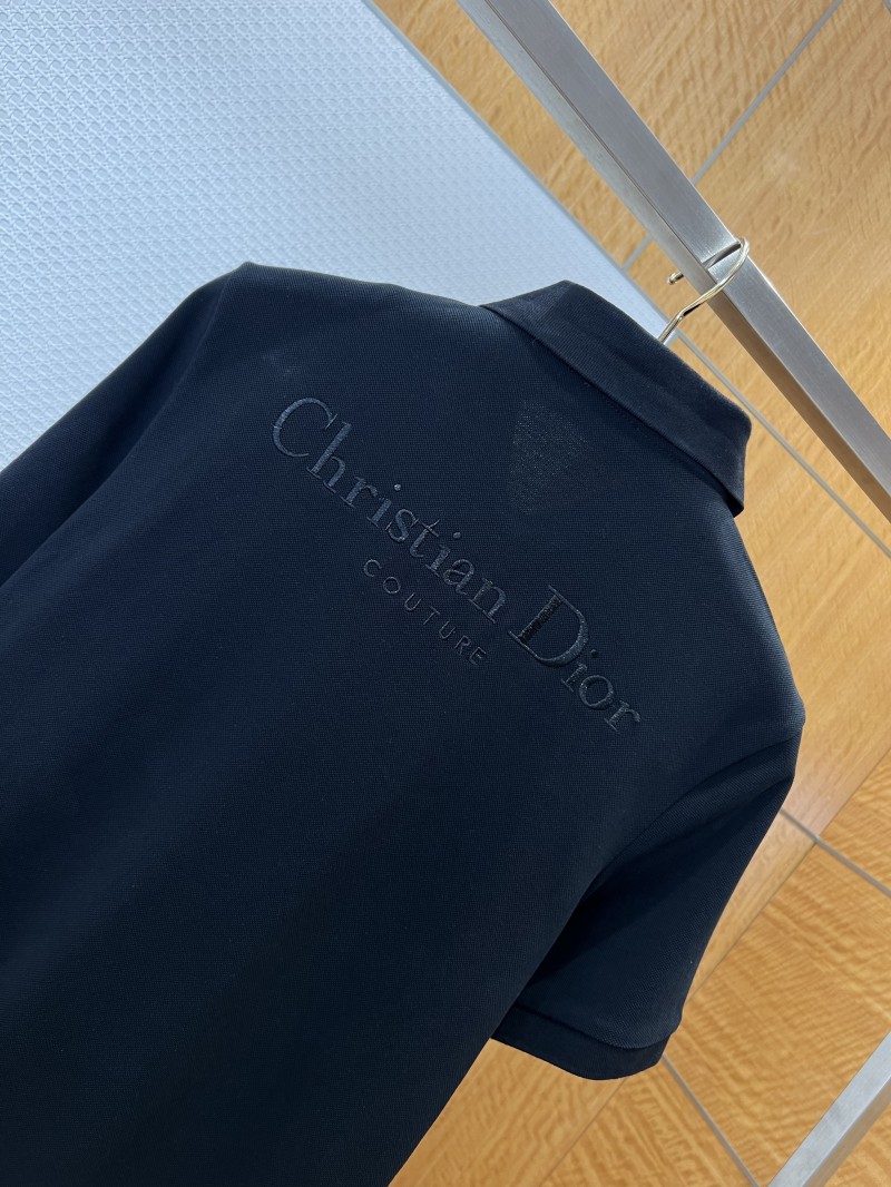 Dior Embroidered Logo Short-Sleeve Polo Shirt 2 5
