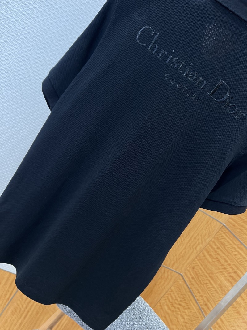 Dior Embroidered Logo Short-Sleeve Polo Shirt 2 6