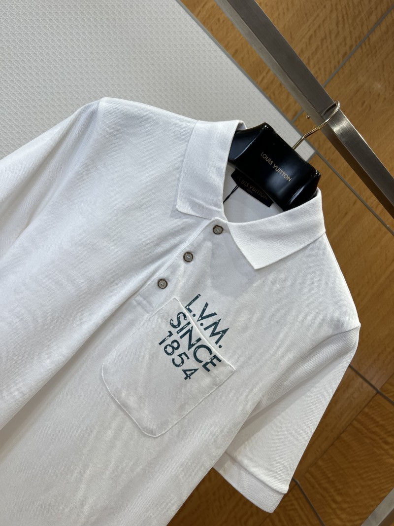 LV Pocket-Print Short-Sleeve Polo Shirt 1 2