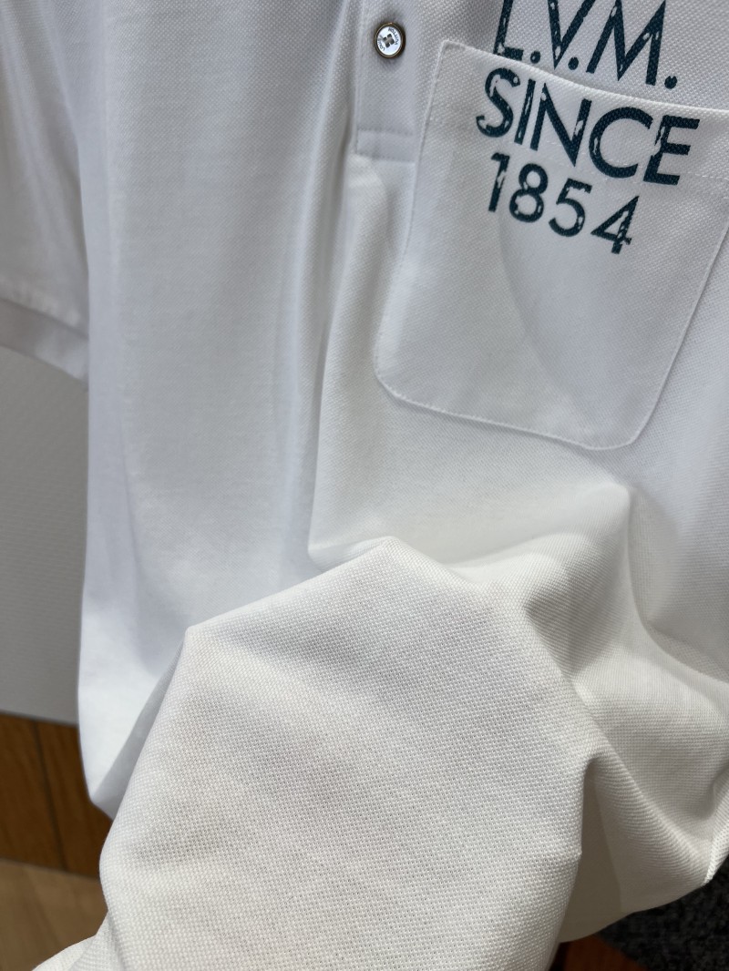 LV Pocket-Print Short-Sleeve Polo Shirt 1 4