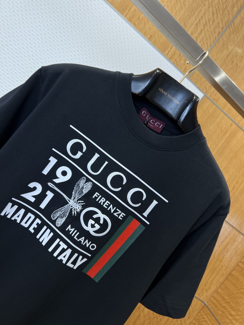 Gucci Vintage Dragonfly Logo Embroidered Short-Sleeve T-Shirt 2
