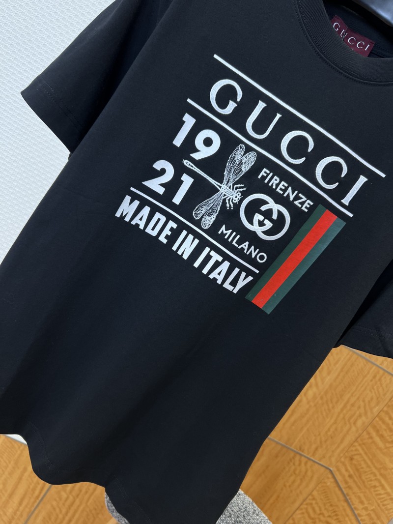 Gucci Vintage Dragonfly Logo Embroidered Short-Sleeve T-Shirt 3